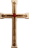 Christian cross, cross symbol, Christian faith, religious icon ai generative png