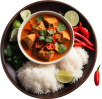 Thai food, Thai cuisine, Thai dishes, Thai street food,  traditional Thai food, modern Thai cuisine, Thai fusion dishes, Thai regional cuisine, Thai culinary tradition ai generative png