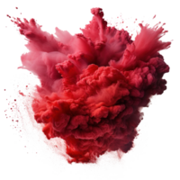 Red Holi, Holli, Holly. bright splash isolated png