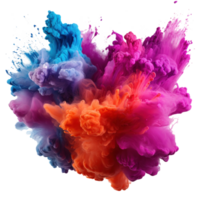 Multicolored Holi, Holli, Holly. bright splash isolated png