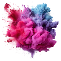 Multicolored Holi, Holli, Holly. bright splash isolated png