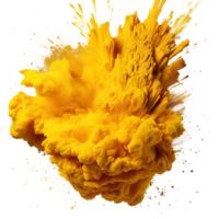 giallo holi, ciao, agrifoglio. luminosa spruzzo isolato png