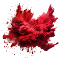 Red Holi, Holli, Holly. bright splash isolated png