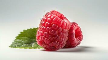 Fresh raspberry for your artwork, generative AI photo