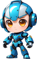 linda chico robot, adorable androide, chico robot diseño, amigable para niños robot ai generativo png