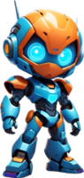 linda chico robot, adorable androide, chico robot diseño, amigable para niños robot ai generativo png