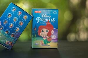 Bangkok, Thailand - October 27, 2023 POP MART Disney 100th anniversary Princess Childhood Series Figures Blind Box photo