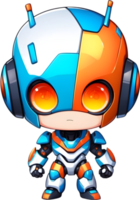 mignonne garçon robot, adorable Android, garçon robot conception, Accueille les enfants robot ai génératif png