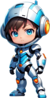 cute boy robot, adorable android, boy robot design, kid-friendly robot ai generative png