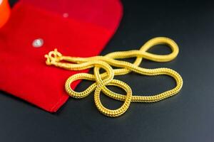 Designer thick gold curb link chain for men photo