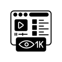 Views icon in vector. Illustration vector