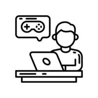 Game Blogger icon in vector. Illustration vector