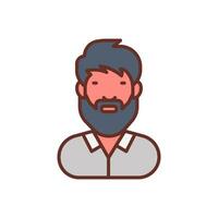 Hipster icon in vector. Illustration vector