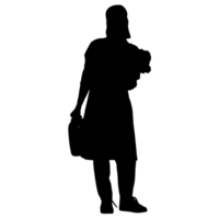 persone silhouette sovrapposizione. forma e forme. grafico risorsa e sfondo. png