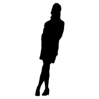 persone silhouette sovrapposizione. forma e forme. grafico risorsa e sfondo. png