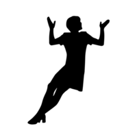 persone silhouette sovrapposizione. forma e forme. grafico risorsa e sfondo. png