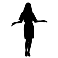 persone silhouette sovrapposizione. forma e forme. grafico risorsa e sfondo. png