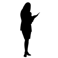 persone silhouette sovrapposizione. forma e forme. grafico risorsa e sfondo. png