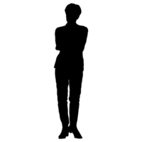 persone silhouette sovrapposizione. forma e forme. grafico risorsa e sfondo. png