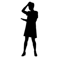 persone silhouette sovrapposizione. forma e forme. grafico risorsa e sfondo. png