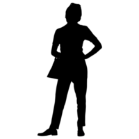 persone silhouette sovrapposizione. forma e forme. grafico risorsa e sfondo. png