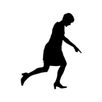 persone silhouette sovrapposizione. forma e forme. grafico risorsa e sfondo. png