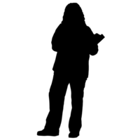 persone silhouette sovrapposizione. forma e forme. grafico risorsa e sfondo. png