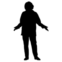 persone silhouette sovrapposizione. forma e forme. grafico risorsa e sfondo. png