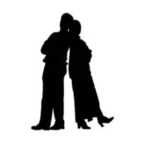 persone silhouette sovrapposizione. forma e forme. grafico risorsa e sfondo. png