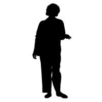 persone silhouette sovrapposizione. forma e forme. grafico risorsa e sfondo. png