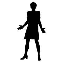 persone silhouette sovrapposizione. forma e forme. grafico risorsa e sfondo. png