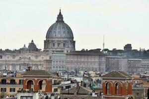 the view from the roof of a building in rome photo