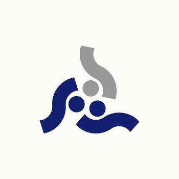 logo diseño gráfico concepto creativo resumen prima vector firmar valores 3 inicial s fuente me gusta contento activo humano modelo relacionado a monograma comunidad