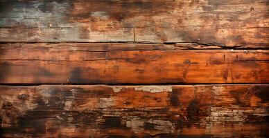 Old rotten wood texture, dark natural background - AI generated image photo