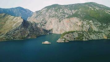 oymapinar lac, Turquie. vert canyon dans manavgat région, Turquie. video
