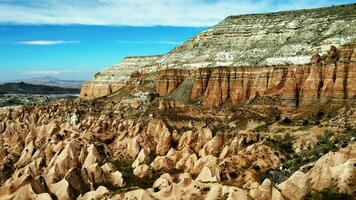 Scenic view of Red valley in Cappadocia region. video