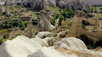 Antenne Aussicht von Liebe Senke beim Goreme National Park im Kappadokien, Truthahn video