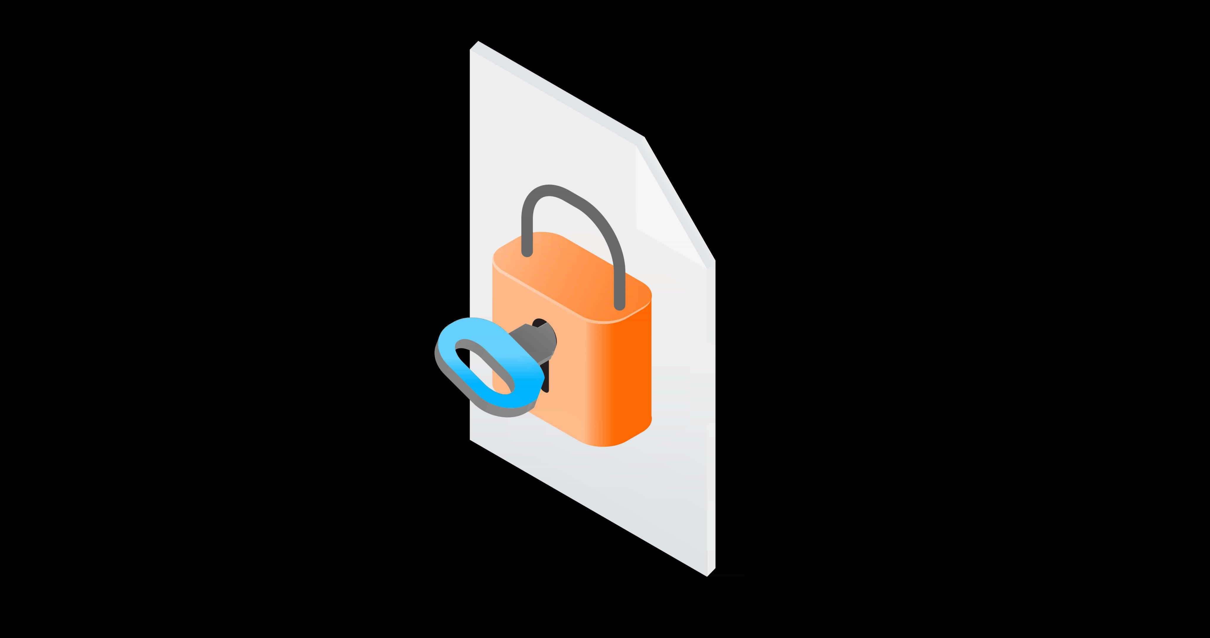 Document security with padlock 33058502 Stock Video at Vecteezy