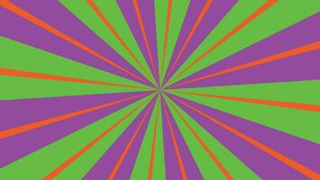 abstract green and purple sunburst pattern background for modern graphic design element. shining ray cartoon with colorful for website banner wallpaper and poster card decoration vector