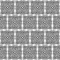 Celtic seamless pattern. Abstract vintage geometric wallpaper. Vector illustration. Black and white