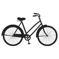 bicicleta negro silueta vector ilustración, ciclo vector silueta aislado en un blanco antecedentes