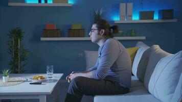 The man who is sad and depressed. video