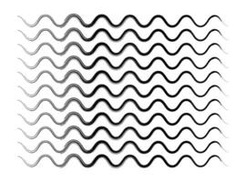 Thin wavy grunge brushes lines with a seamless pattern. Repeatable wavy zigzag lines vector pattern.