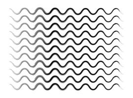 Thin wavy grunge brushes lines with a seamless pattern. Repeatable wavy zigzag lines vector pattern.