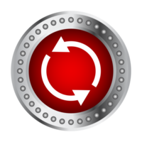 Refresh Button, Refreshing Badge, Restart Button, Reboot Sign, Reloading Symbol, Repeat Sign, Redo and Undo Badge For Website And Mobile Apps png