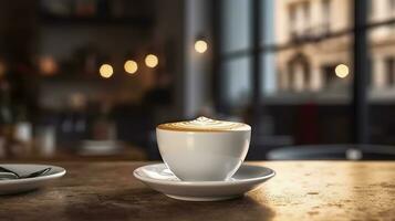 Coffee break at conference meeting. Generative AI photo