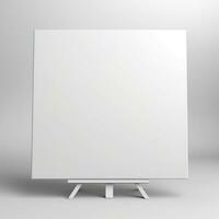 blank whiteboard on the wall. Generative AI photo