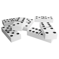 Stack of dominoes clipart flat design icon isolated on transparent background, 3D render entertainment and toy concept.png png