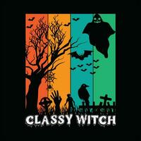 Classy witch 1 vector