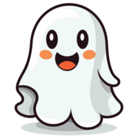 Beautiful Cute Halloween Ghost - Ai Generative png